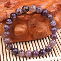 晶心依恋 天然紫龙晶手链8mm