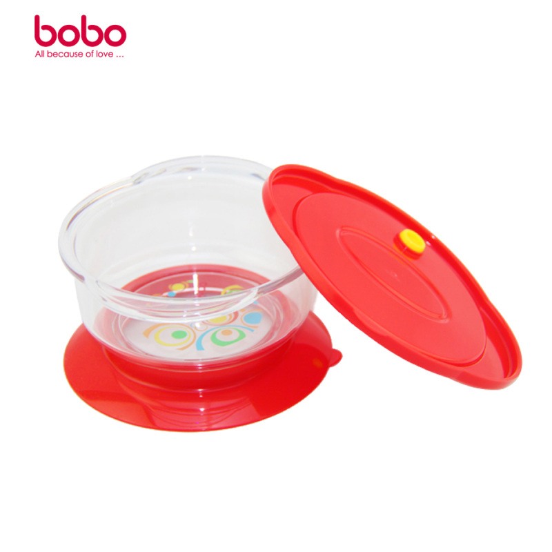 BOBO防翻洒安全晶透碗