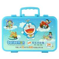 哆啦A梦系列24色印章水彩笔2844