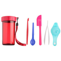 特百惠雅致随心杯-红色6件套