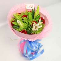 春舞枝 鲜花 天使的祝福 9枝卡罗拉红玫瑰