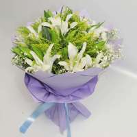 春舞枝 鲜花 无瑕 11枝西伯利亚(多头)白百合