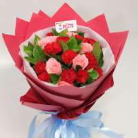 春舞枝 鲜花 幸福快乐 11枝粉玫瑰