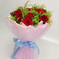 春舞枝 鲜花美丽邂逅 11枝卡罗拉红玫瑰