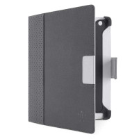贝尔金(BELKIN)F8N773qeC02新一代iPad“影院”保护套（人造革，深灰皮浅灰衬）
