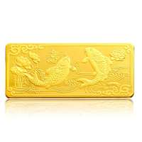 钻石快线 年年有余—千足金条10克 投资送礼佳品KGD0191