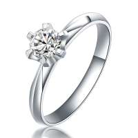 钻石快线爱海滔滔-PT950铂金钻石女戒V-47167AA-88