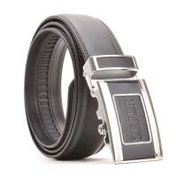 ZEFER 男士时尚自动扣皮带 经典黑色腰带FZ001-02 经典黑 长130cM宽3.5CM