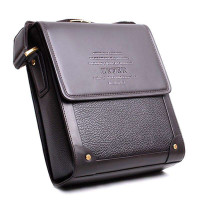 ZEFER 男士商务系列斜跨包 单肩男包 大款AZ032-02 啡色