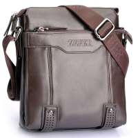ZEFER 新款男士单肩包 斜挎男包AZ069-01 棕色