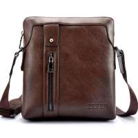 ZEFER 男士单肩包 休闲斜挎男包 AZ079-01棕色