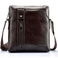 ZEFER 男士单肩包 休闲斜挎男包 AZ079-07深棕色