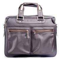 ZEFER 男士横款单肩包 男式手提公文包 斜挎男包AZ023-15棕色
