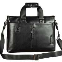 ZEFER 商务男士手提包 经典横款手提斜挎包 男包 AZ080-16黑色