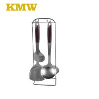 KMW晶艺厨房五宝 不锈钢炊具套装五件 厨房烹饪厨具漏勺