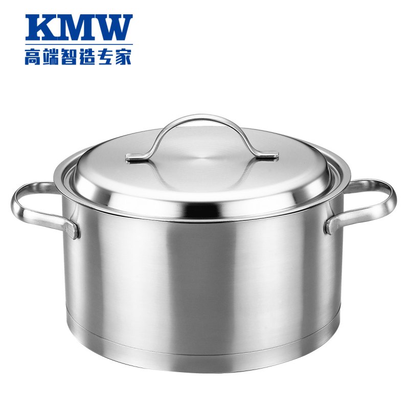 KMW晶工锅具三件套 KMW-E-GJ080 德国锅具品牌品质 304钢 少油烟防焦糊 炒锅汤锅奶锅 超值套装