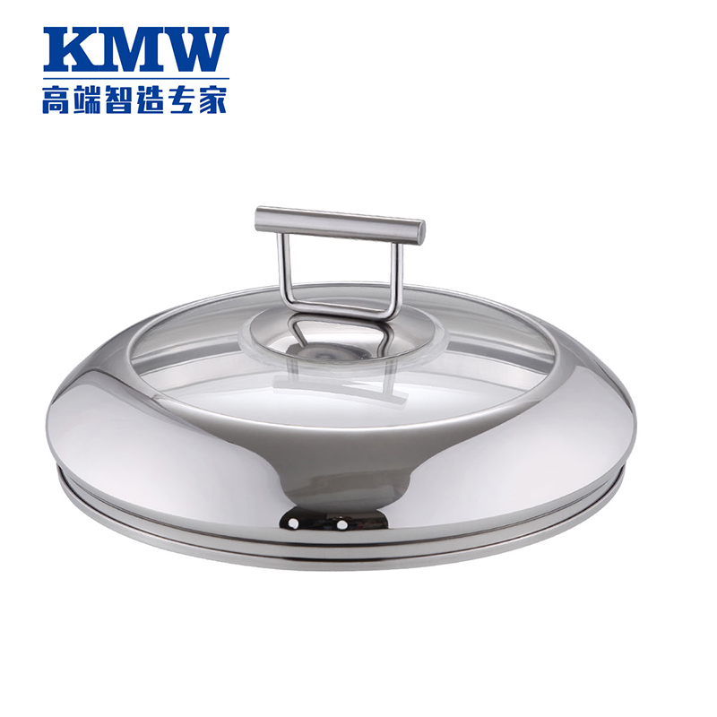 KMW 晶艺鼓形奶锅(单柄)16CM KMW-E-GJ060 304钢 三层底迷你小汤锅 辅食锅 炉灶通用