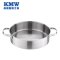 KMW 晶工复底煎锅 KMW-E-GJ053 德国锅具品牌品质304钢 不粘双耳煎锅 24cm 加厚复合底 电磁炉通用