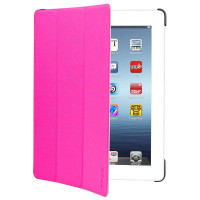 TPOS苹果附件IS4-P iPad4/New iPad3兼容彩色智能纤薄保护套(桃红)