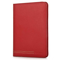 源佳(YJ-TECH)苹果附件iPad Mini 商务真皮超薄保护皮套(红色树纹)