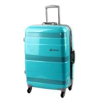 宾豪正品进口PC材料铝框拉杆箱包行李箱994545KA-24晴空兰