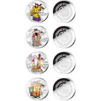 国富黄金福禄寿禧银章套装