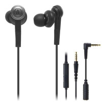 铁三角 智能手机专用入耳式耳麦 ATH-CKS55iS BK(黑色)