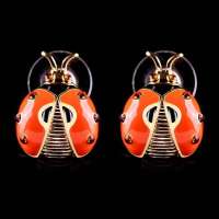法国IDee七星瓢虫耳钉 女 糖果甲壳虫可爱动物饰品 可爱耳饰 正品