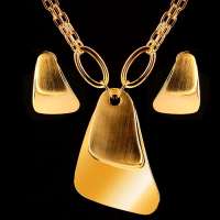 法国IDee美丽说不规则项链 女 耳钉 耳坠 欧美三角形夜店时尚夸张奢华饰品