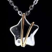 法国IDee五角星星项链女 锁骨链 吊坠 时尚饰品创意生日女生礼物