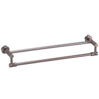 卡贝卫浴 太空铝毛巾杆 浴巾架 浴室五金挂件 红古铜双杆 72382M