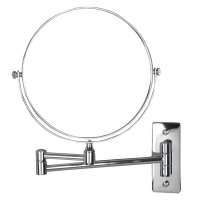 卡贝卫浴全铜方底双面三倍放大8寸美容镜 浴室化妆镜6008F