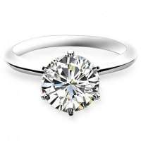 梦克拉 18K钻石戒指传奇经典皇冠钻戒-缘美  20分 I-J