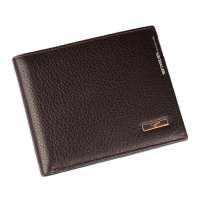 SEPTWOLVES/七匹狼男士牛皮短款横款钱包/票夹3A10167啡色
