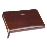 SEPTWOLVES/七匹狼男士时尚休闲牛皮手拿包1A10199啡色