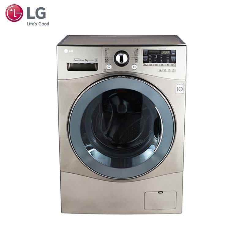 LG WD-H12428D 7公斤滚筒洗衣机 DD变频 珍珠按摩内筒 智能诊断 6种智能手洗图片