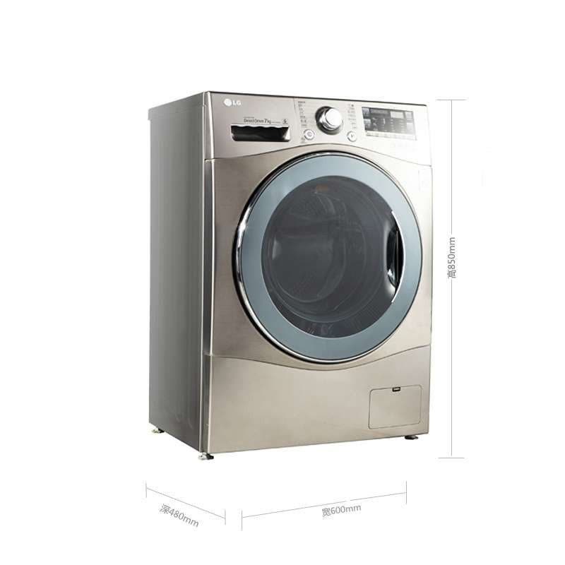 LG WD-H12428D 7公斤滚筒洗衣机 DD变频 珍珠按摩内筒 智能诊断 6种智能手洗图片