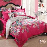 宝缦家纺苏菲爱恋婚庆仿丝棉提花六件套1.5床