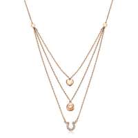 潮宏基正品 smiley 微笑.最圣诞 红18K金钻石坠链