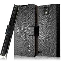 艾美克(IMAK) 华为 U9500 Ascend D1 纤薄皮套(蛇纹)薄至极点  (沉静黑)