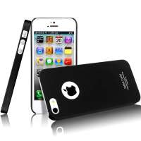 艾美克(IMAK) 苹果Apple iPhone5 超薄磨砂彩壳 含屏幕保护贴  (金属黑)