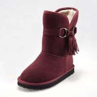 VANCL凡客诚品 流苏饰扣雪地靴8寸32294红色37