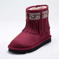 VANCL凡客诚品 民族风流苏6寸雪地靴38249红色38