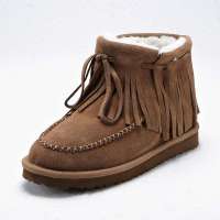 VANCL凡客诚品 流苏物语时尚雪地靴4寸41283棕色40