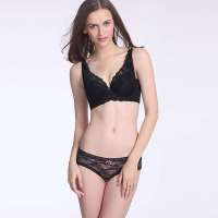 VANCL凡客诚品  女士经典蕾丝大罩杯丝绵文胸15746黑色C70