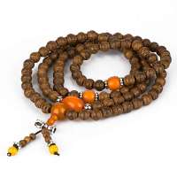 御灵珠宝 红木鸡翅木灯笼吊杵108手链8mm 1004050108002