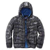 VANCL凡客诚品  男士NBA亮炫暗格羽绒服-永恒NBA32025浅灰色L