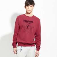 VANCL凡客诚品  男士NBA复古水洗卫衣--新贵热火32109深红色S