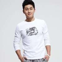 VANCL凡客诚品  男士NBA水洗长袖T恤--NBA幻影34759白色S