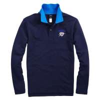 VANCL凡客诚品  男士NBA经典LOGO长袖POLO衫40461雷霆藏青色XL